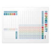 リストを行う少年の責任 ノートパッド (正面)