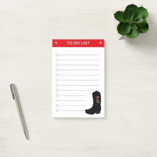 リストエレガントとカントリーブーツを実行するには ポストイット (オフィス)