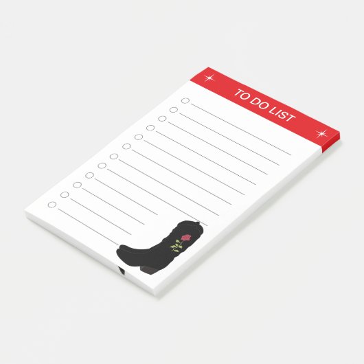 リストエレガントとカントリーブーツを実行するには ポストイット (アングル)