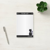 リストエレガントと黒猫のシルエットを行うには ポストイット (オフィス)