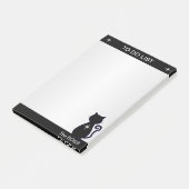 リストエレガントと黒猫のシルエットを行うには ポストイット (アングル)