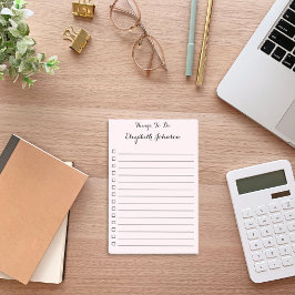 リストエレガントパーソナライズされたする行のチェックリスト ポストイット