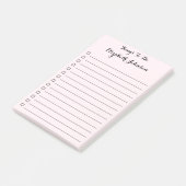リストエレガントパーソナライズされたする行のチェックリスト ポストイット (アングル)