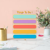 リストカラフル日プランナーを実行するには アクリルサイン (ウェディング)