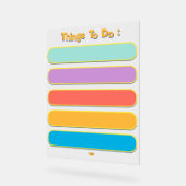 リストカラフル日プランナーを実行するには アクリルサイン (傾斜)