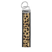 リストキーチェーン/ヒョウ印刷 リストバンドキーホルダー (鍵トップ)