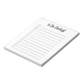 リストシンプルを実行する白黒の線の付いたチェックリスト ノートパッド (回転)