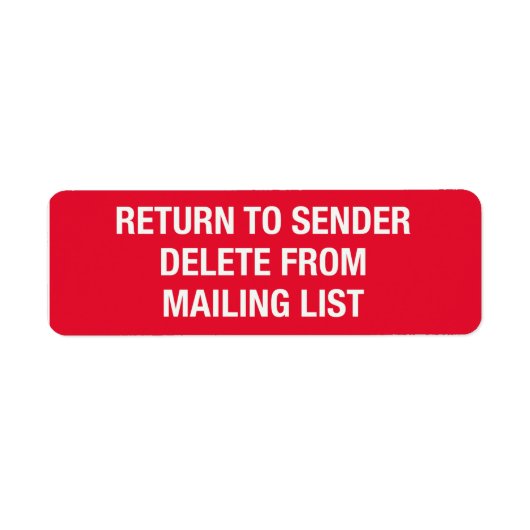 リストステッカーから削除 ラベル (正面)