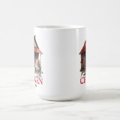 リストチキンを2回のクリスマスに作おもしろいる コーヒーマグカップ (中央)