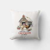 リストチキンを2回カントリークリスマス クッション (正面)