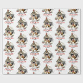 リストチキンを2回カントリークリスマス ラッピングペーパー (フラット)