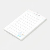 リストパーソナライズされたとベビーベビーカーのポストイットを行うNo ポストイット (アングル)