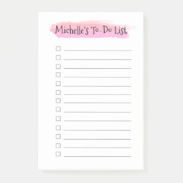 リストパーソナライズされたチェックリストの水色を実行するには ポストイット