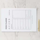 リストプランナーの開催者に週単位のメニュースケジュールを設定 ペーパーパッド (インサイチュ)