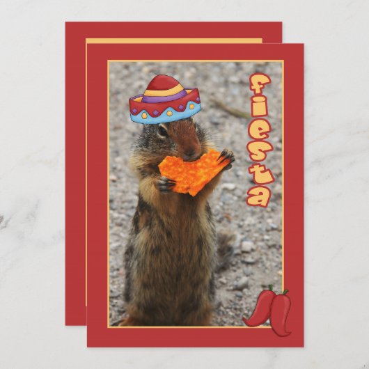 リストルティーヤチップフィエスタ招待状 招待状 (正面/裏面)