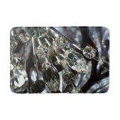 リストンアールデコエレガントヴィンテージグレーブラック バスマット (正面)