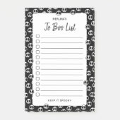 リスト不気味ノートを実行するパーソナライズされたには ポストイット (正面)