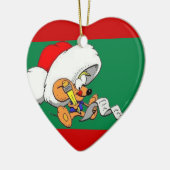 リスト付きクリスマスマウスオーナメント セラミックオーナメント (左)