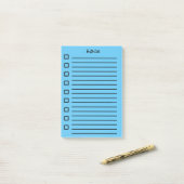 リスト付箋ライトブルー2 ポストイット (デスク上)