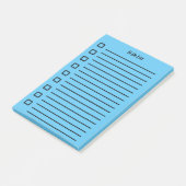 リスト付箋ライトブルー2 ポストイット (アングル)