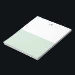 リスト作成かわいらしグリーンパステル白色ブロック<br><div class="desc">涙パステル遠くにグリーンとホワイトノートパッド。家やユニークオフィスで使う先生やボス、または誰でも使用するための色ブロックのギフト。</div>