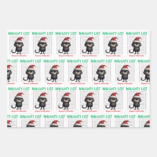 リスト再犯者ギフトラップ ラッピングペーパーシート (正面)