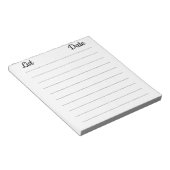 リスト日付 ノートパッド (アングル)