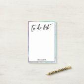 リスト色のパステル数々のを行う手書き縁ど入力 ポストイット (デスク上)