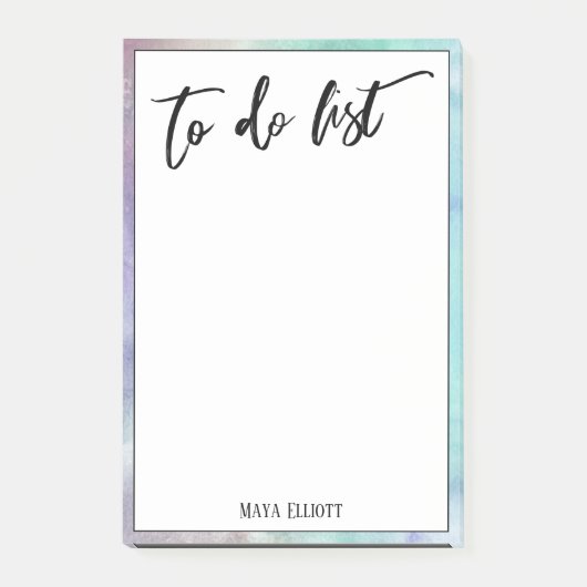 リスト色のパステル数々のを行う手書き縁ど入力 ポストイット (正面)