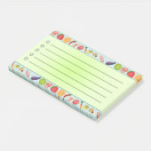 リスト鮮やか10" x 6"するカラフル食品 ポストイット (アングル)