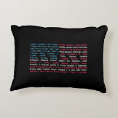 リスト46米国大統領統一された州おもしろい アクセントクッション (裏面)