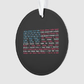 リスト46米国大統領統一された州おもしろい オーナメント (正面)