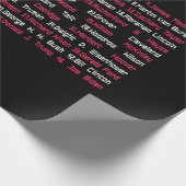 リスト46米国大統領統一された州おもしろい ラッピングペーパー (角)