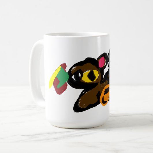 リスナットのベビーシャワー コーヒーマグカップ (正面左)
