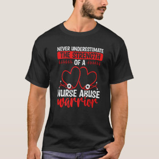 リスニング+暴力+看護師+虐待+サバイバー+聴診器 Tシャツ