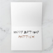 リスハッピーバースデー(大)グリーティングカード1 カード (内部)