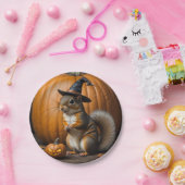 リスハローウィンパーティプレート ペーパープレート (パーティー)