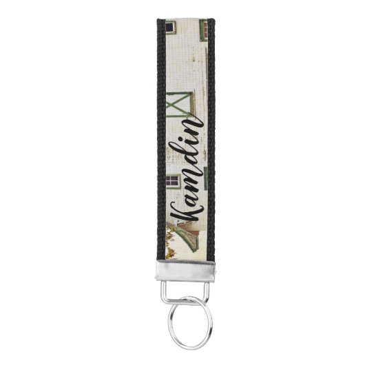 リスパーソナライズされたトキーチェーンサンセットバーンカントリーR リストバンドキーホルダー (鍵ボトム)