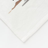 リスパーソナライズされたブルー フリースブランケット (角)