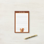 リスパーソナライズされたリスの一覧 ポストイット (デスク上)