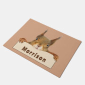 リスパーソナライズされたルの看板 ドアマット (アングル)