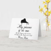 リスピアノミュージッククラシカル引用文 カード (黄色い花)