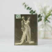 リスフランスのケ踊りスケルトンヴィンテージ写真 ポストカード (スタンド正面)