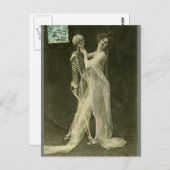 リスフランスのケ踊りスケルトンヴィンテージ写真 ポストカード (正面/裏面)