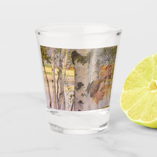 リスベアットザ樺の木グローブ(Beauty Young Girl) ショットグラス (正面)
