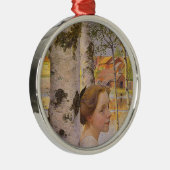 リスベアットザ樺の木グローブ(Beauty Young Girl) メタルオーナメント (右)