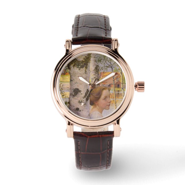 リスベアットザ樺の木グローブ(Beauty Young Girl) 腕時計 (正面)