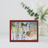 リスベアットザ樺の木ツリー ポストカード (スタンド正面)