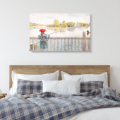 リスベット魚釣りバイカール・ラルソンヴィンテージファインアート キャンバスプリント (インサイチュ (寝室))