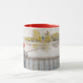 リスベット魚釣りバイカール・ラルソンヴィンテージファインアート マグカップ (中央)